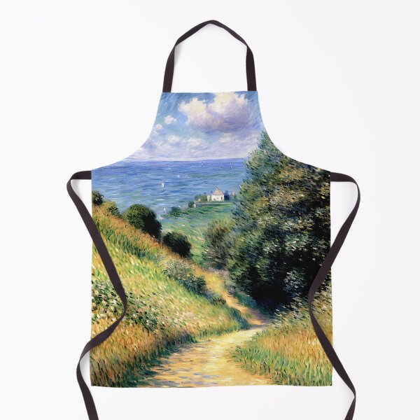 Item preview, Path at Pourville: Impression of Normandy’s Coastal Cliffs, Winding Trails (2) designed and sold by artdesignsnow.