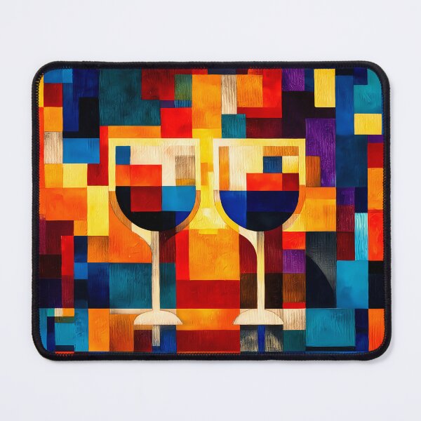 Item preview, Cubist Wine Art - S02 designed and sold by FlaskLab.