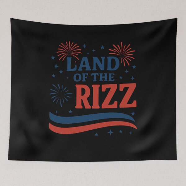 Item preview, Land Of The Rizz Gen Z Slang Patriotic American Meme designed and sold by SofenArt.