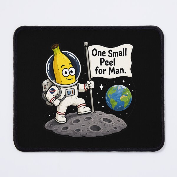 Item preview, Funny Banana Astronaut Space Pun One Small Peel for Man designed and sold by MonkiFlipp.