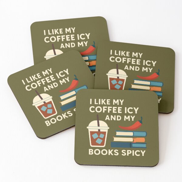 Item preview, I like my coffee icy and my books spicy designed and sold by ISG Designs.