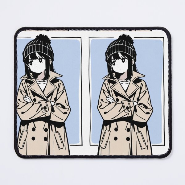 Item preview, Fashion - Man in Beige Trench Coat Beanie Streetwear Anime Variant 2 designed and sold by AnimeShin.