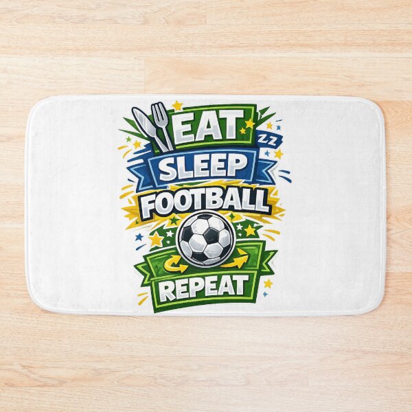 Item preview, Eat Sleep Football Repeat designed and sold by Someone Thinks It's Funny.