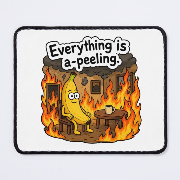 Item preview, Everything Is A-Peeling Funny Banana Chaos Meme Humor designed and sold by MonkiFlipp.