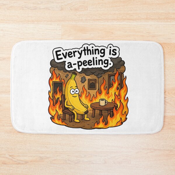 Item preview, Everything Is A-Peeling Funny Banana Chaos Meme Humor designed and sold by MonkiFlipp.