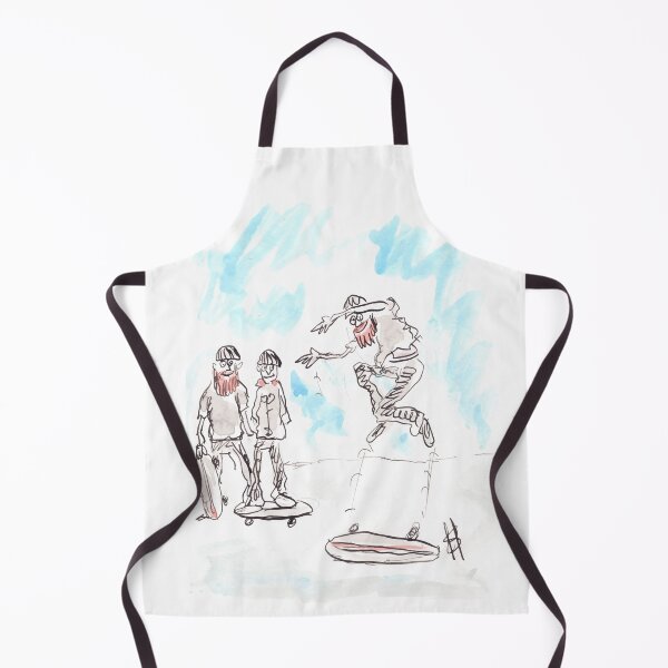 Item preview, Man doing stunt on skateboard designed and sold by Inky Fingers Illustrations.