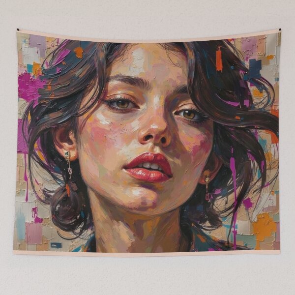 Item preview, Grunge Fashion Portrait designed and sold by Mary Spencer.