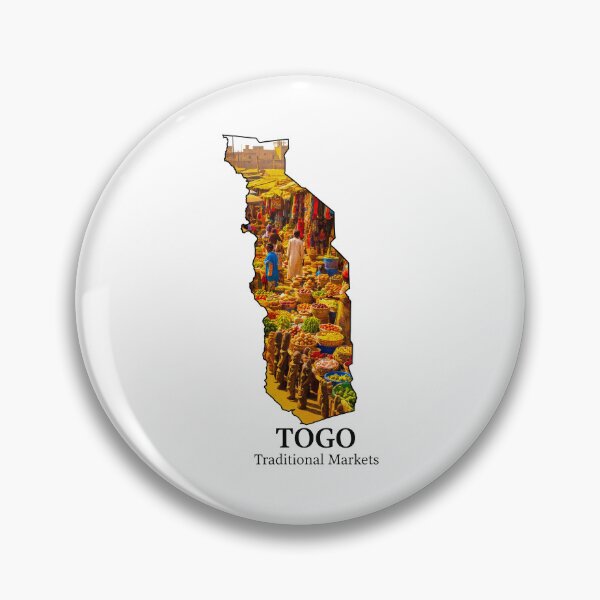 Item preview, Togo Traditional Markets Map Art - West Africa Culture & Travel Poster designed and sold by AbulailArt.