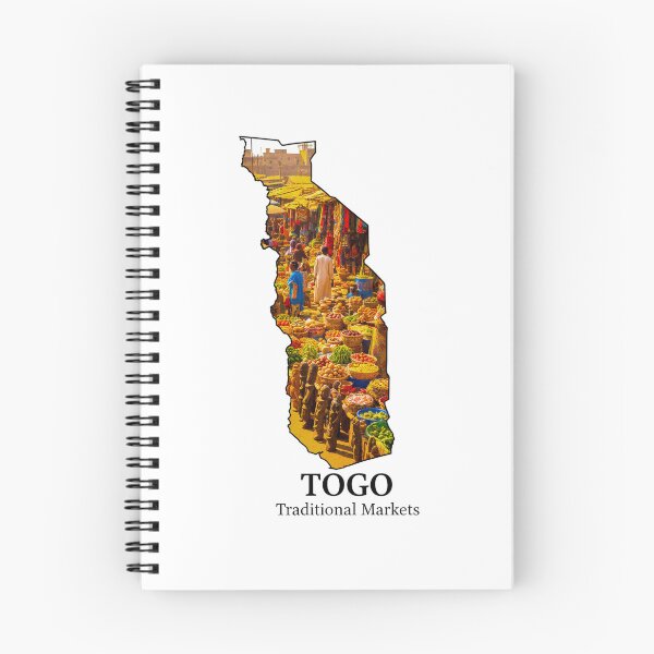 Item preview, Togo Traditional Markets Map Art - West Africa Culture & Travel Poster designed and sold by AbulailArt.