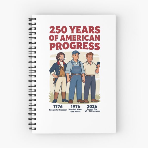 Item preview, 250 Years American Progress Funny History Generations  designed and sold by Meadowmood.