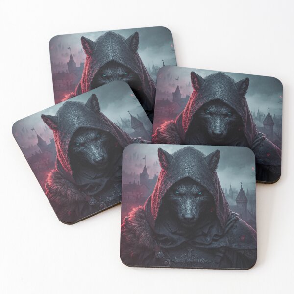 Item preview,  dark wolf medieval warrior designed and sold by PrintYourStyle.