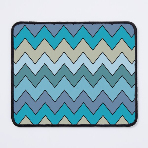 Item preview, Horizontal Blue and Green Chevron Pattern designed and sold by ChantellaGF.