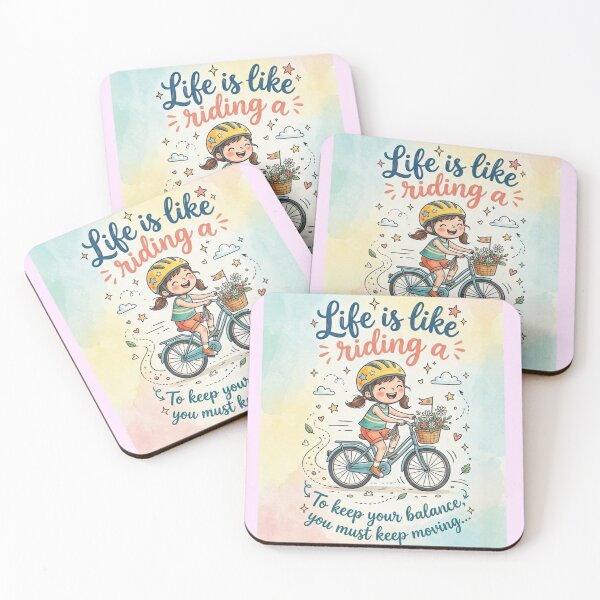 Item preview, Albert Einstein Life Is Like Riding a Bicycle Quote designed and sold by pensational.