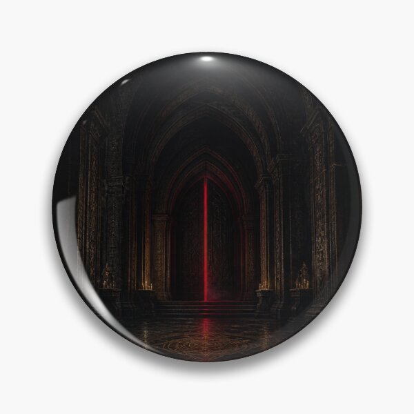 Item preview, Secreta Sacrarii Sanctuary Secrets Crimson Gothic Art Print designed and sold by GeoWhimsy Studio.
