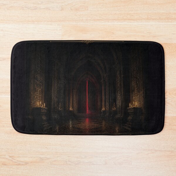 Item preview, Secreta Sacrarii Sanctuary Secrets Crimson Gothic Art Print designed and sold by GeoWhimsy Studio.