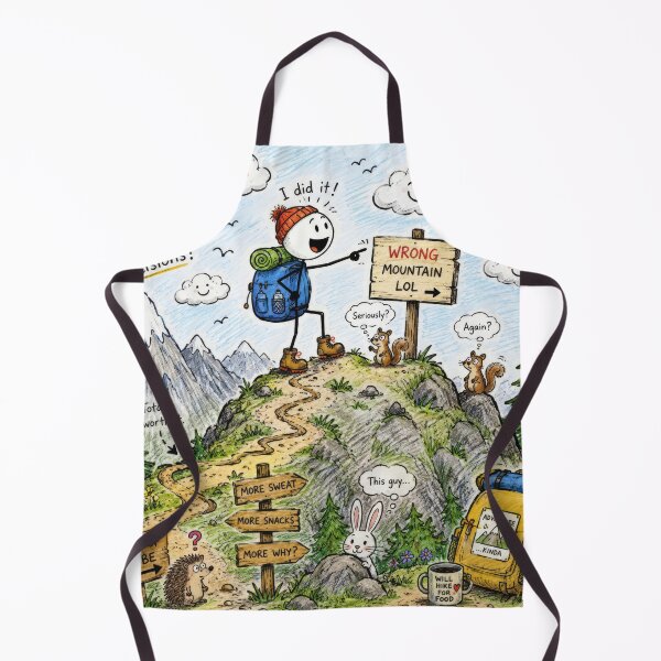 Item preview, Wrong Mountain Adventure Doodle designed and sold by konkapo00.