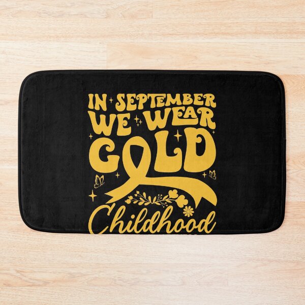 Item preview, In September We Wear Gold Childhood Cancer Awareness Gold Ribbon Supporter Fighter designed and sold by SofenArt.