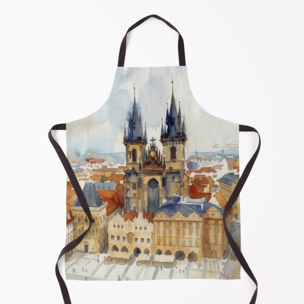 Item preview, Prague Old Town Square Watercolor designed and sold by caracatita75.