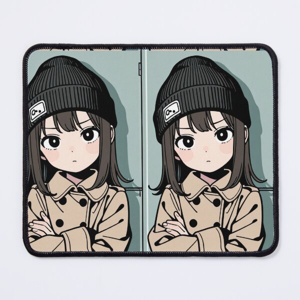 Item preview, Fashion - Man in Beige Trench Coat Beanie Streetwear Anime Variant 3 designed and sold by AnimeShin.