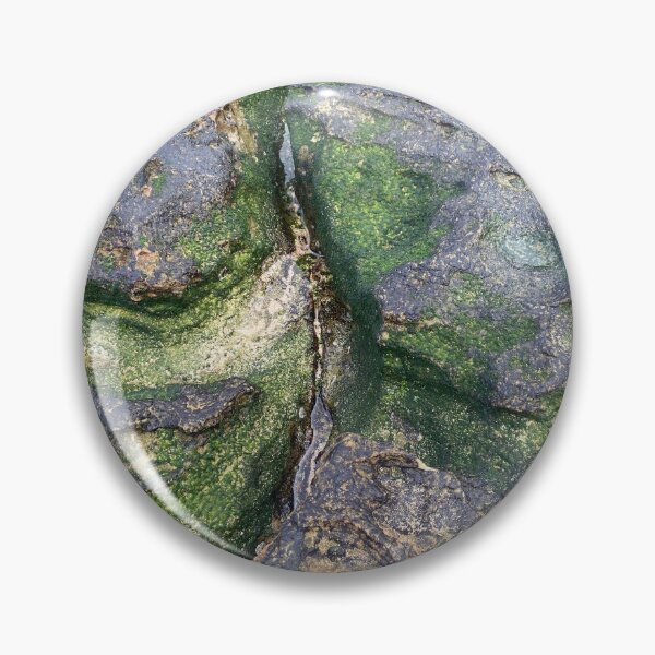 Item preview, Jade Green Mossy Beach Rocks Toowoon Bay designed and sold by lyndseyart.