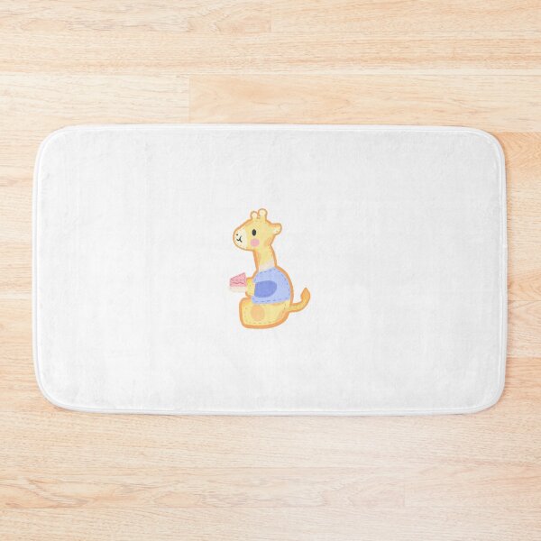 Item preview, Adorable Giraffe Eating Pink Cake Illustration designed and sold by ShopUser51777.