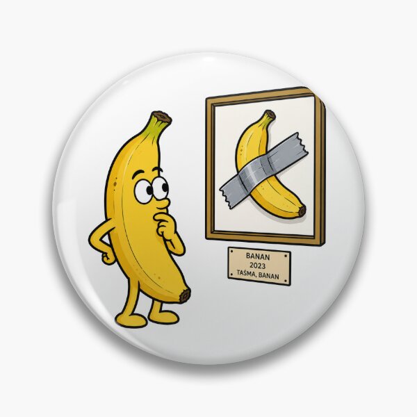 Item preview, Funny Banana Modern Art Satire Duct Tape Banana Meme designed and sold by MonkiFlipp.