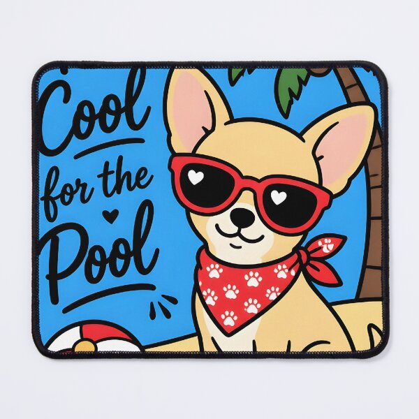 Item preview, Funny Chihuahua Beach Sticker designed and sold by KooksStudio.
