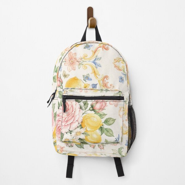 Item preview, Lemon Floral Ornamental Tile Pattern – Elegant Watercolor Mediterranean Design designed and sold by Kate1art.