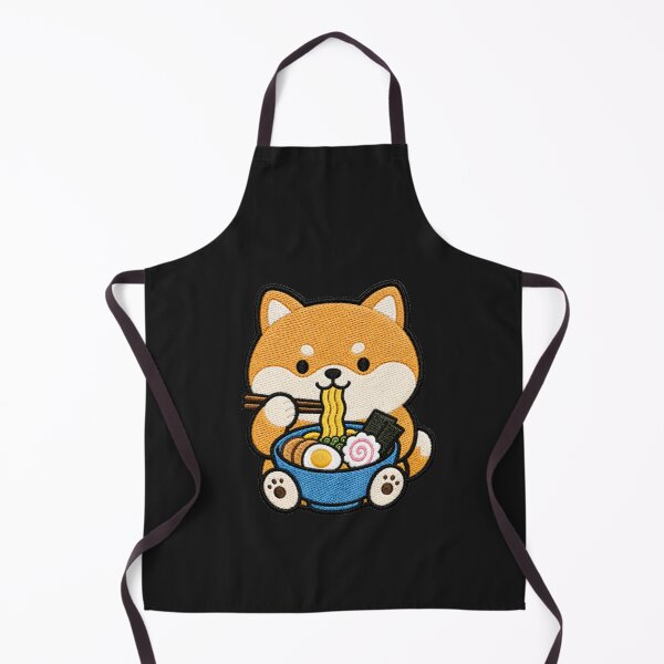 Item preview, Cute Kawaii Shiba Inu Eating Ramen designed and sold by ColorSplash123.