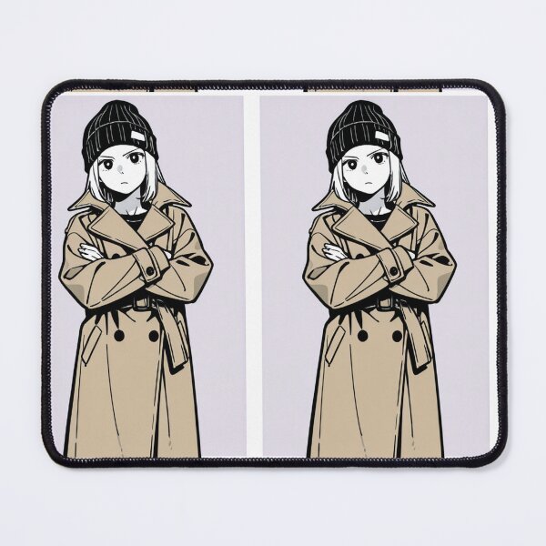 Item preview, Fashion - Man in Beige Trench Coat Beanie Streetwear Anime Variant 4 designed and sold by AnimeShin.