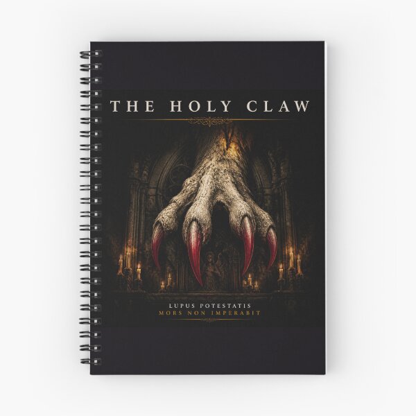 Item preview, The Holy Claw Sacred Beast Wolf Gothic Dark Art Print designed and sold by GeoWhimsy Studio.