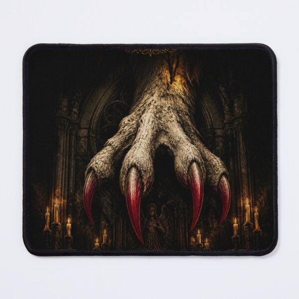 Item preview, The Holy Claw Sacred Beast Wolf Gothic Dark Art Print designed and sold by GeoWhimsy Studio.