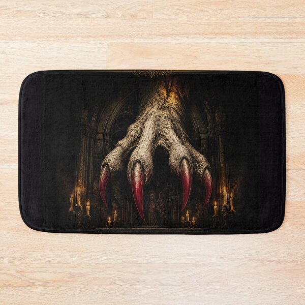 Item preview, The Holy Claw Sacred Beast Wolf Gothic Dark Art Print designed and sold by GeoWhimsy Studio.