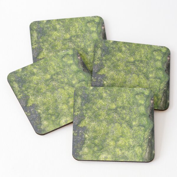 Item preview, Emerald Green Sea Moss Beach Rocks designed and sold by lyndseyart.