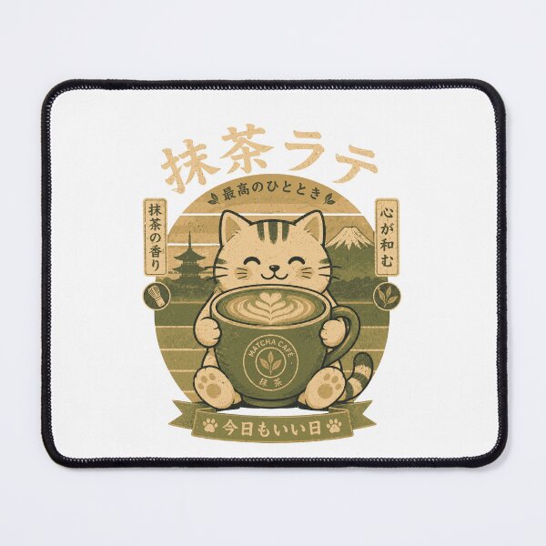 Item preview, Matcha Cat designed and sold by Alpacatata.