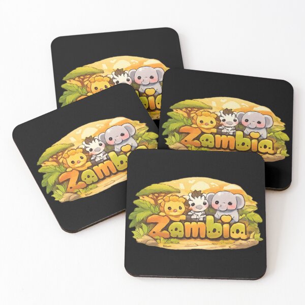 Item preview, Zambia - funny African animals designed and sold by DamioPolArt.