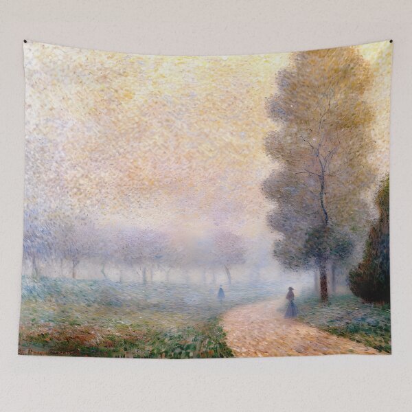 Item preview, Path in the Fog: Impression of Misty Normandy Trails, Veiled Horizons designed and sold by artdesignsnow.