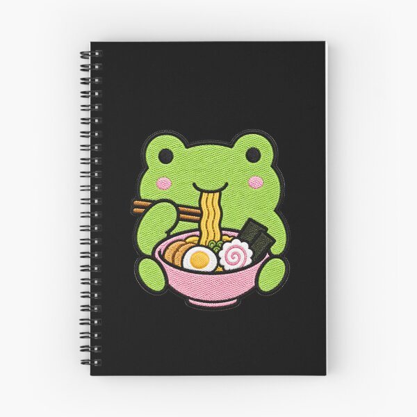 Item preview, Cute Kawaii Frog Eating Ramen designed and sold by ColorSplash123.