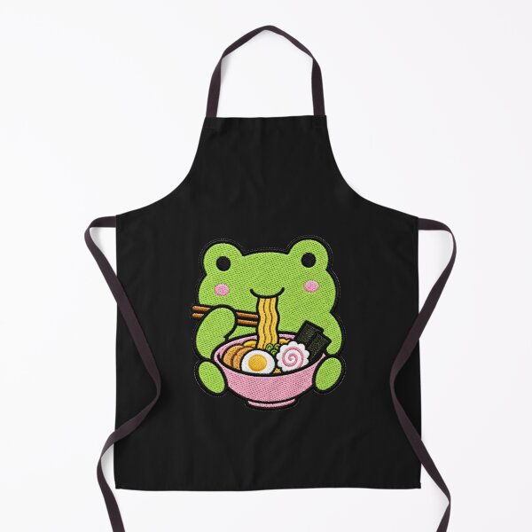 Item preview, Cute Kawaii Frog Eating Ramen designed and sold by ColorSplash123.
