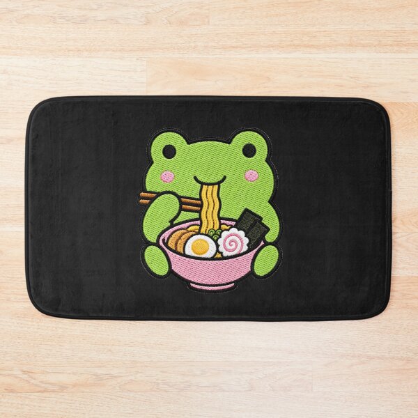 Item preview, Cute Kawaii Frog Eating Ramen designed and sold by ColorSplash123.