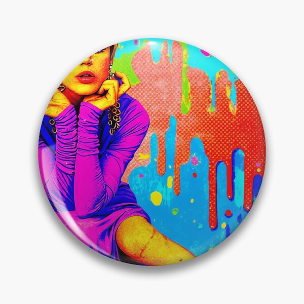 Item preview, Neon Melt Edie Sedgwick Pop Art Portrait designed and sold by y2kponyclub.