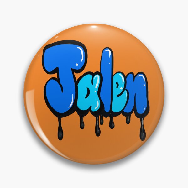 Item preview, Jalen name in blue graffiti drip calligraphy Top 10 best personalized gifts for boys named Jalen designed and sold by Artonmytee.