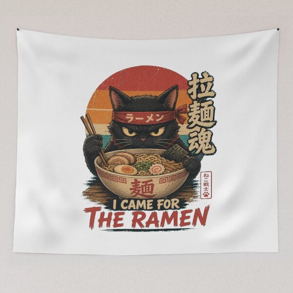 Item preview, Introverted Ramen Cat designed and sold by Alpacatata.