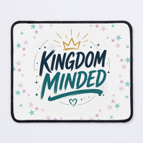 Item preview, Kingdom Minded Modern Christian Typography Sticker designed and sold by Omanut Studio — By Ashwin..