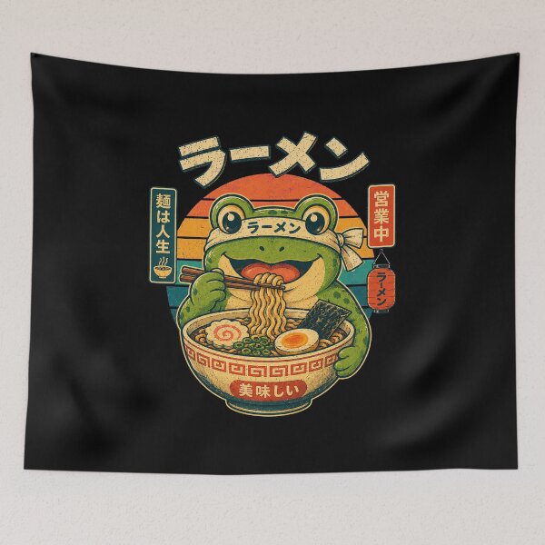 Item preview, Frog Ramen Master designed and sold by Alpacatata.