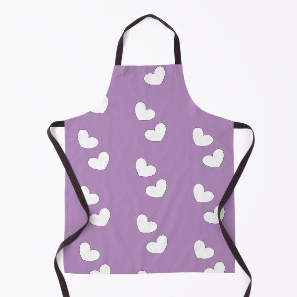 Item preview, soft white little hearts with lavender purple background designed and sold by SrihithaStudio.