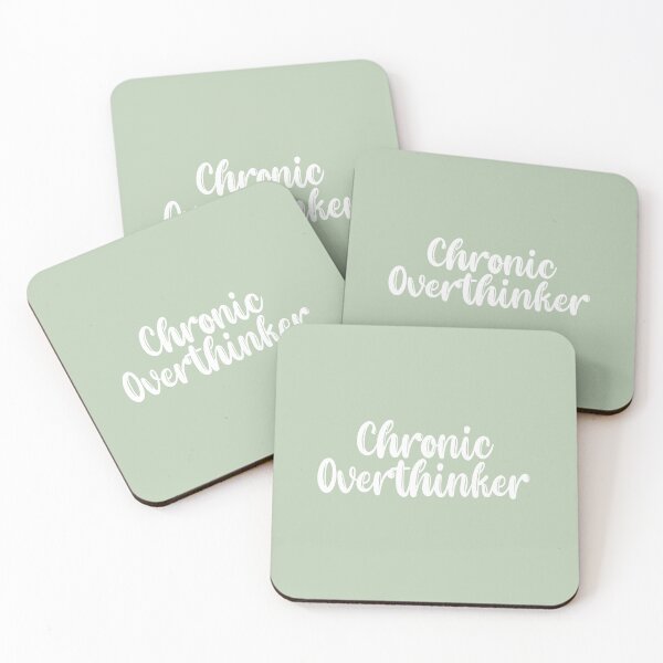 Item preview, Chronic Overthinker White Font designed and sold by QukiDesign.