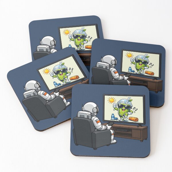Item preview, Funny Astronaut Watching Breakfast League TV designed and sold by BROHLine Studio.