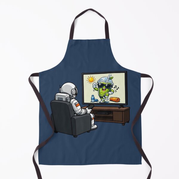 Item preview, Funny Astronaut Watching Breakfast League TV designed and sold by BROHLine Studio.