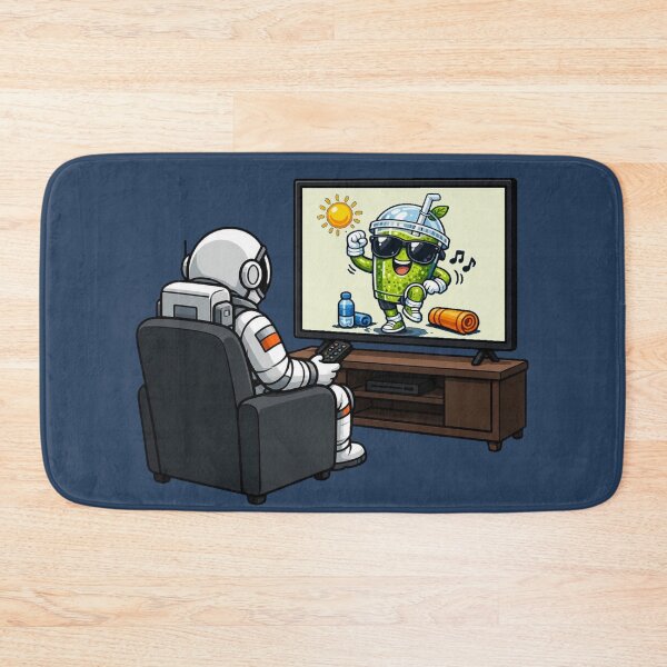 Item preview, Funny Astronaut Watching Breakfast League TV designed and sold by BROHLine Studio.